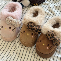 Hello Kitty Cozy Plush Slippers